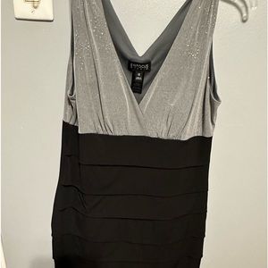 Silver and black party dress.  Size 12